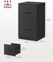 2-Drawer Locking File Cabinet - detail 2