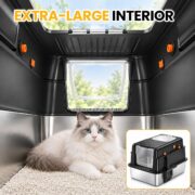 Extra-Large Stainless Steel Litter Box with Lid - detail 3