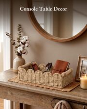 Scalloped Toilet Paper Storage Basket - detail 6