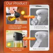 2-in-1 Glass Olive Oil Sprayer, 16 oz - detail 6