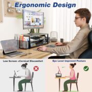2-Tier Monitor Stand Desk Organizer - detail 2