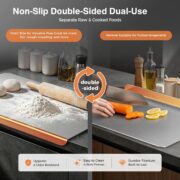 Pure Titanium Cutting Board, Double-Sided 16×12 in - Image 6
