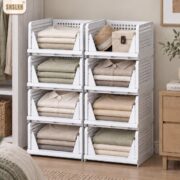 5-Pack Stackable Closet Organizers - Image 2