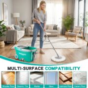 Spin Mop and Bucket Set with 6 Microfiber Heads - detail 6