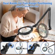 LED Magnifying Desk Lamp with Clamp - detail 3