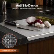 Pure Titanium Cutting Board, Double-Sided 16×12 in - Image 5
