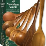 7-Piece Acacia Wood Utensil Set