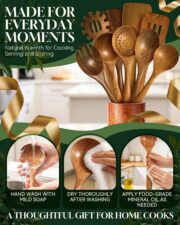 7-Piece Acacia Wood Utensil Set - detail 6